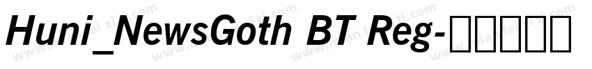 Huni_NewsGoth BT Reg字体转换
